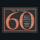 Överraskande 60:e födelsedagsinbjudan Orange Glitt Inbjudningar<br><div class="desc">Överraskande 60:e födelsedagsinbjudan. Svarta och Orange Glitter Födelsedagsfest Inbjudan med Chalkboard Background. Överraskad födelsedag. Vuxen Birthday. Manar eller Kvinnor Bday Bash Party. Om du vill göra ytterligare anpassningar klickar du på knappen "Anpassa" och användor verktyg som är utformat för att ändra mallen.</div>