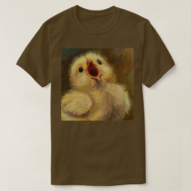 Överraskande Baby Chick 2 T Shirt (Design framsida)