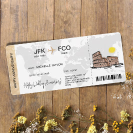 Överraskande boardingpass Resa Biljett-destination Inbjudningar