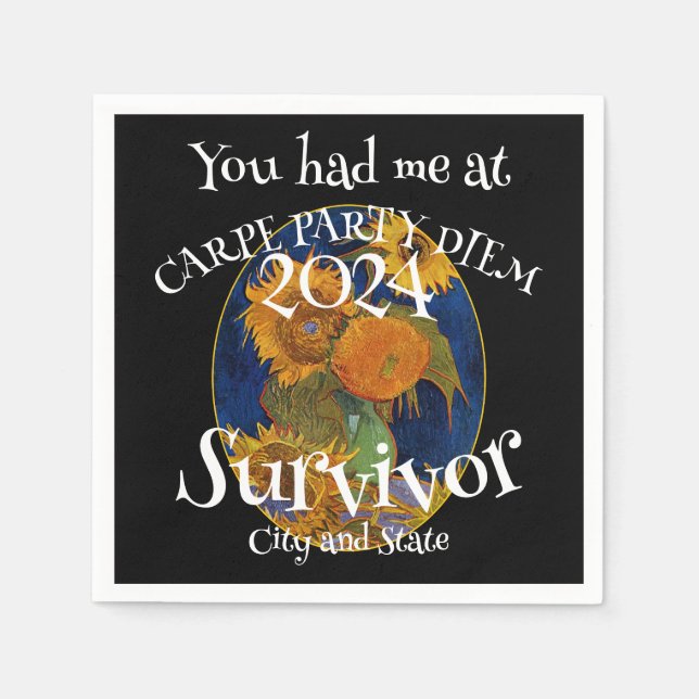 Överraskande födelsedagsfestival 2024 Party Pappersservett (Framsidan)