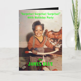 Överraskande födelsedagsinbjudan inbjudan