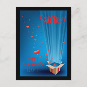 Överraskat vykort för Valentine