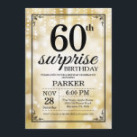 Överraskning 60:e födelsedagsinbjudan Guld Glitter Inbjudningar<br><div class="desc">Överraskad 60:e födelsedagsinbjudan med Guld String Ljus med bakgrunden Guld Glitter. Guld födelsedag. Vuxen födelsedag. Manar eller Women Bday Inbjudan. 13:e 15:e 16:e 18:e 20:e 30:e 40:e 60:e 70:e 80:e 90:e 100:e, oavsett ålder. Om du vill göra ytterligare anpassningar klickar du på knappen Anpassa och användor verktygen som är utformat...</div>