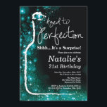 Överraskning Åldrasen Vin 21:a födelsedagen till P Inbjudningar<br><div class="desc">Överraskad 21:a Vin-födelsedagsinbjudan. Åldras till Perfektion. Svart och Teal Glitter. Röda Vin. Inbjudan till provsmakning i Vin. Svart och Guld Glitter Champagne. 18:e 20:e 21:e 30:e 40:e 60:e 70:e 80:e 90:e 100:e, alla åldrar. Om du vill göra ytterligare anpassningar klickar du på knappen Anpassa och användor verktygen som är utformat...</div>