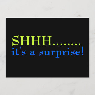 Överraskning Eightieth Födelsedagsfest inbjudan Sh