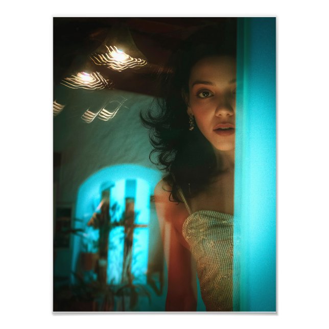 Överraskning, håll ut från en dörr fototryck (Framsidan)