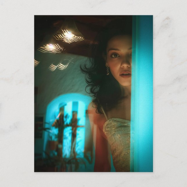 Överraskning, håll ut från en dörr vykort (Framsida)