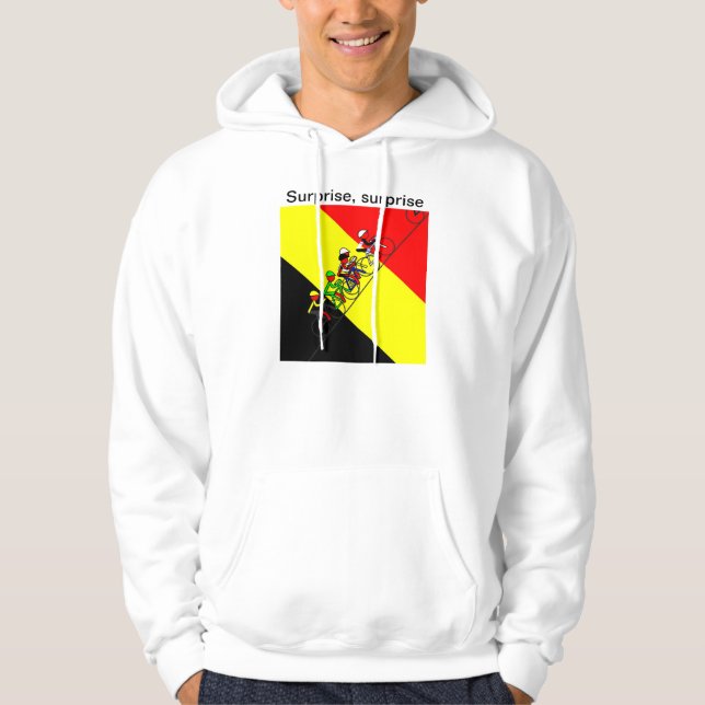 Överraskning, överraskning Belgien Winner Hoodie (Framsida)