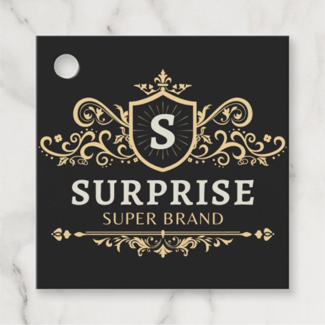 överraskning super varumärke lyx bröllopsfest mode gåvor etiketter (Framsida)