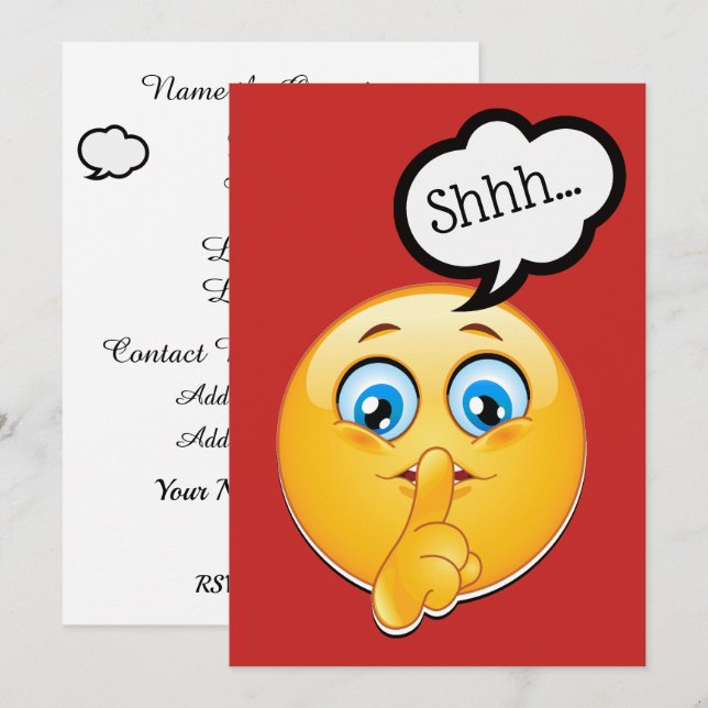 Överraskningsfest / Bröllopspresent-firande Inbjud Inbjudningar (Fram/baksida)