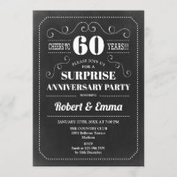 Överraskningsfest för 60-årsjubileum - Kritskriftt