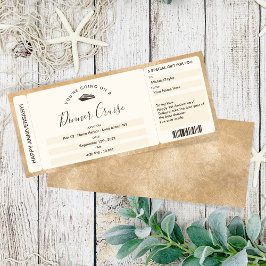 Överraskningskupong Ombordstigningskort Kryssning  Inbjudningar