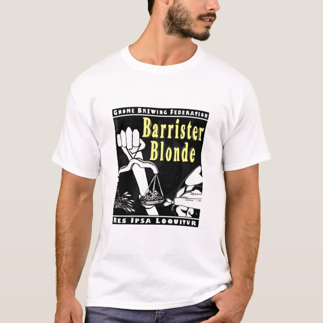 Överrättsadvokatblondin T-shirt (Framsida)