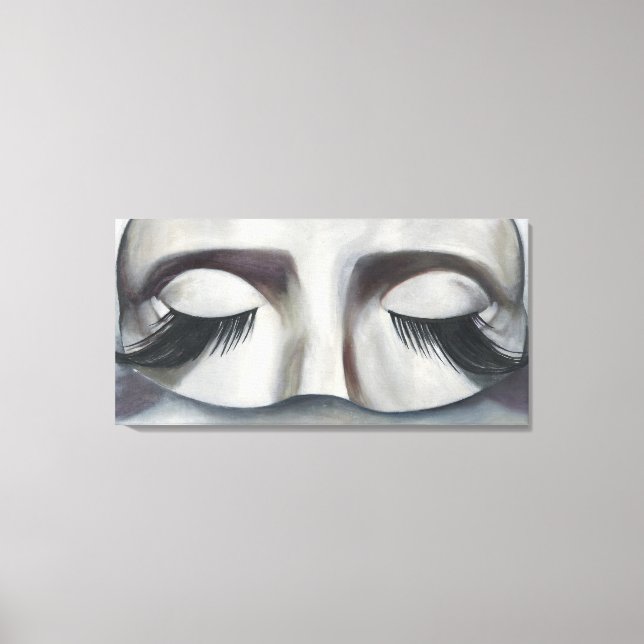 Överrealistisk karneval Mask Contemporary Wall Art Canvastryck (Framsida)
