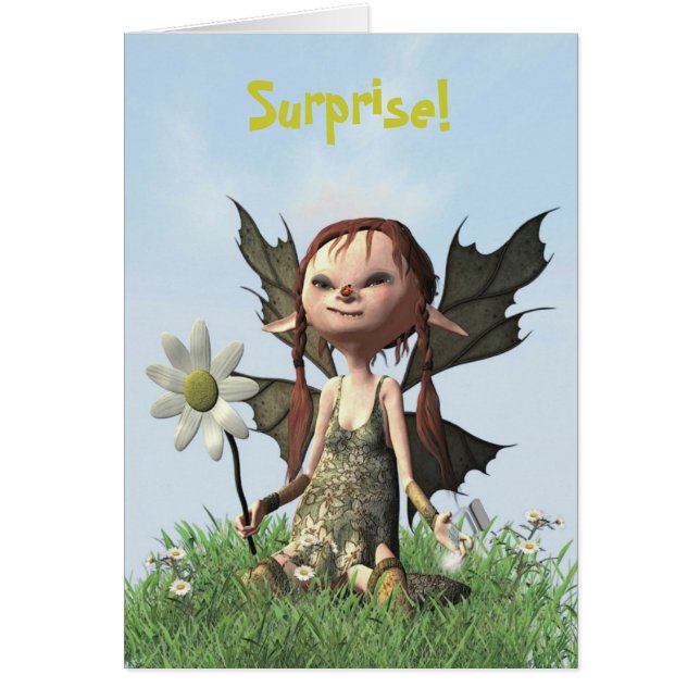 Överrrakning! Hälsningskort (Framsidan)