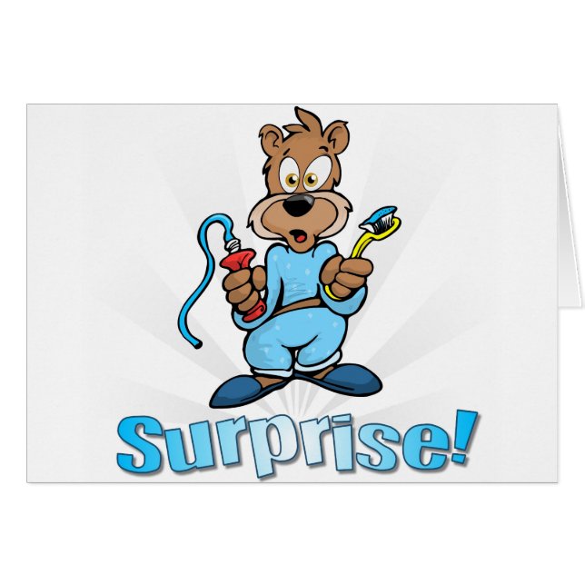 Överrrakning! Hälsningskort (Framsidan Horizontal)