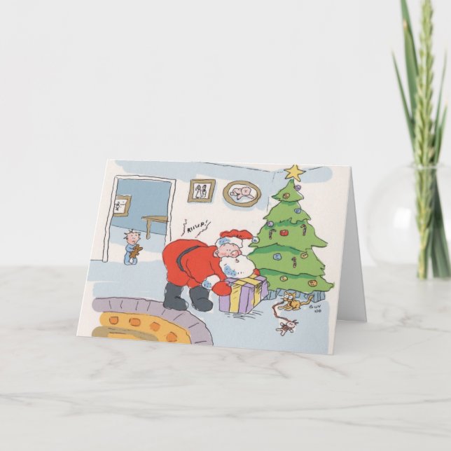 Överrrakning Santa Helgkort (Framsida)