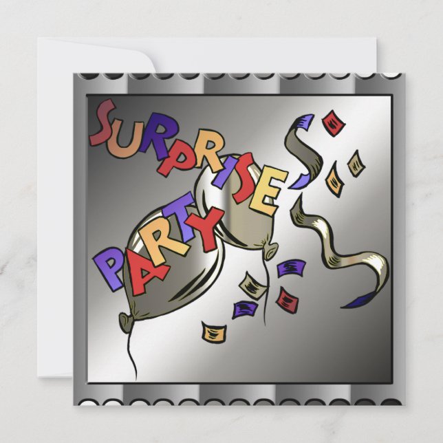 Överrrakningfödelsedagsfest inbjudan (Framsida)