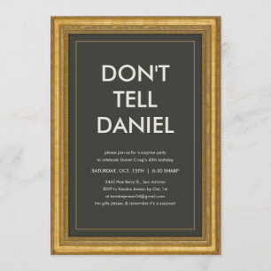 Överrrakningpartyet berättar inte inbjudningar