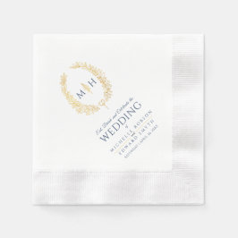 Oversaler av havandeart bröllop pappersservett