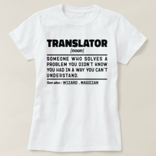 Översättare - noun-definition - födelsedag nuny t shirt