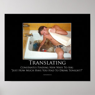 Översättning av den Motivational affischen Poster