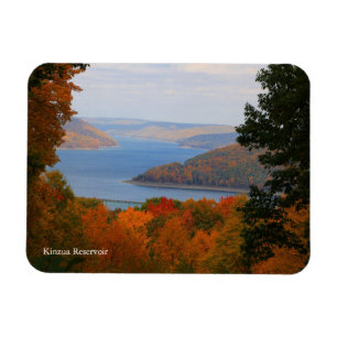 Överseende Colorful Fall Kinzua Dam Souvenir Magnet