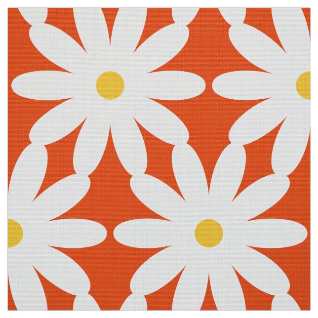 Oversifierad XL-utskriftsblomma Retro Fabric Tyg (Provkarta)