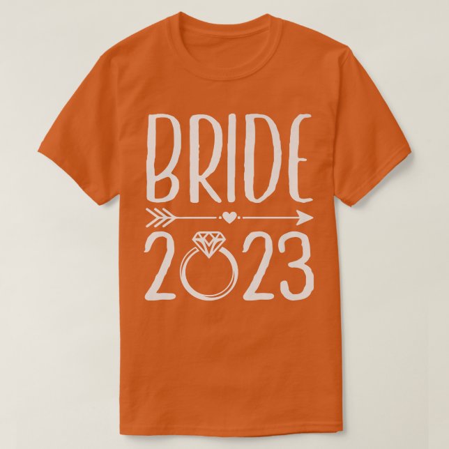 Översikt 2023 som ska gifta sig 2023 Bröllop Engag T Shirt (Design framsida)