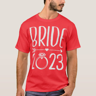 Översikt 2023 som ska gifta sig 2023 Bröllop Engag T Shirt
