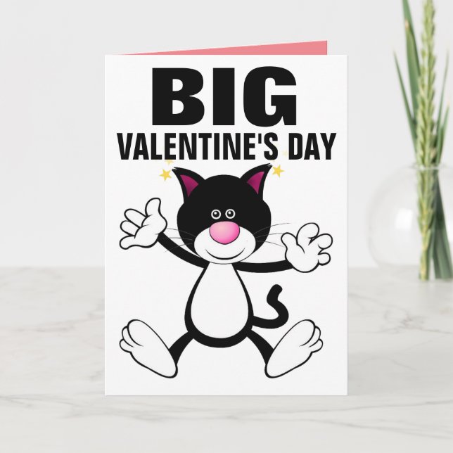 ÖVERSIKT MED HUG VALENTINS DAGKORT I KATTEN KORT (Framsida)