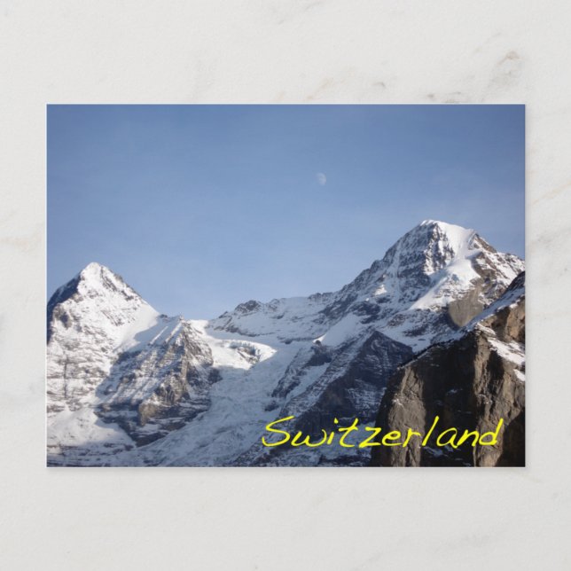 Översikt över Alpernorna Vykort (Framsida)