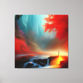 Översikt över andningsskönhet canvastryck