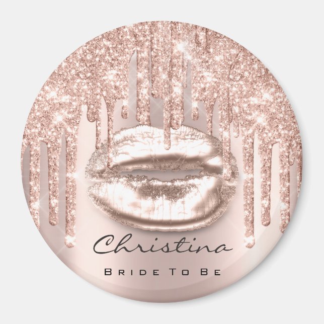 Översikt över att vara Möhippa Kiss Läppar Glitter Magnet (Framsidan)