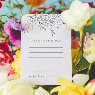 Översikt över Bouquet Advice och Önskemål Card Meddelande Vykort