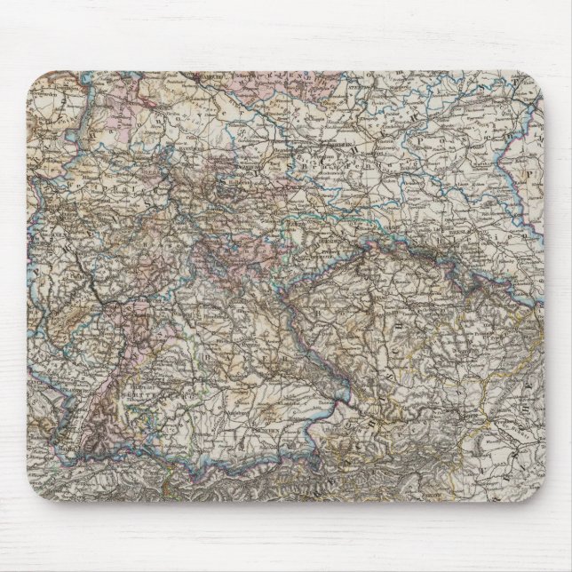 Översikt över det tyska imperiet musmatta (Framsidan)