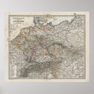 Översikt över det tyska imperiet poster