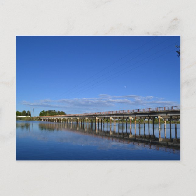 Översikt över floden Snake Vykort (Framsida)