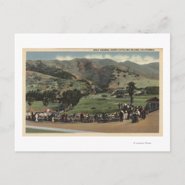 Översikt över Golfkursen Vykort (Framsida)