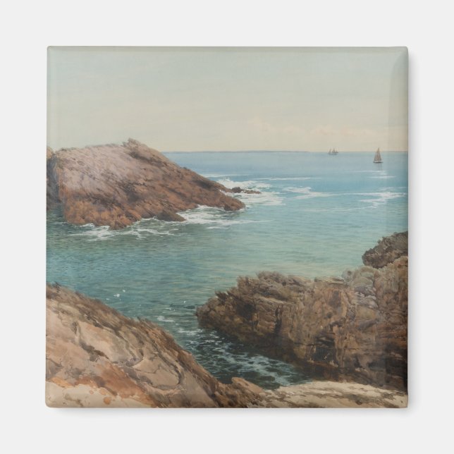 Översikt över havet (kustlandskap) (marin miljö) magnet (Framsidan)