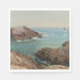 Översikt över havet (kustlandskap) (marin miljö) pappersservett