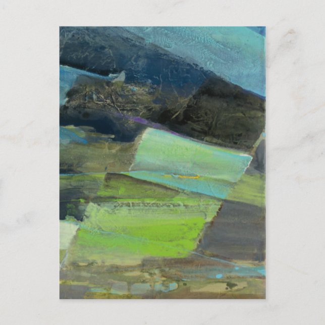 Översikt över Kusten II | Abstrakt Skriv ut 2 Vykort (Framsida)