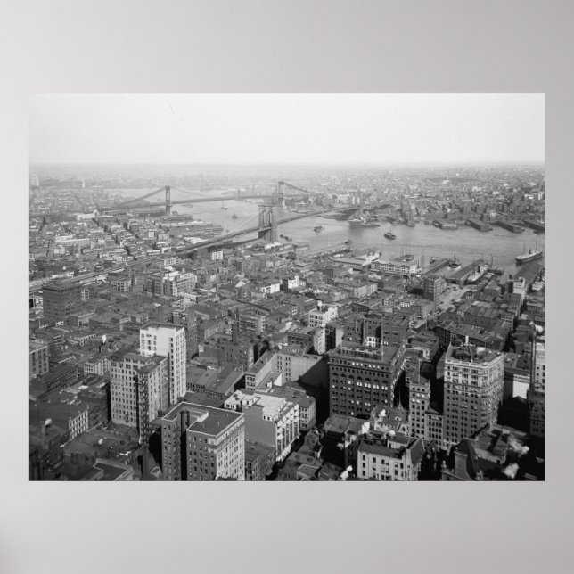 Översikt över New York City Poster (Framsidan)