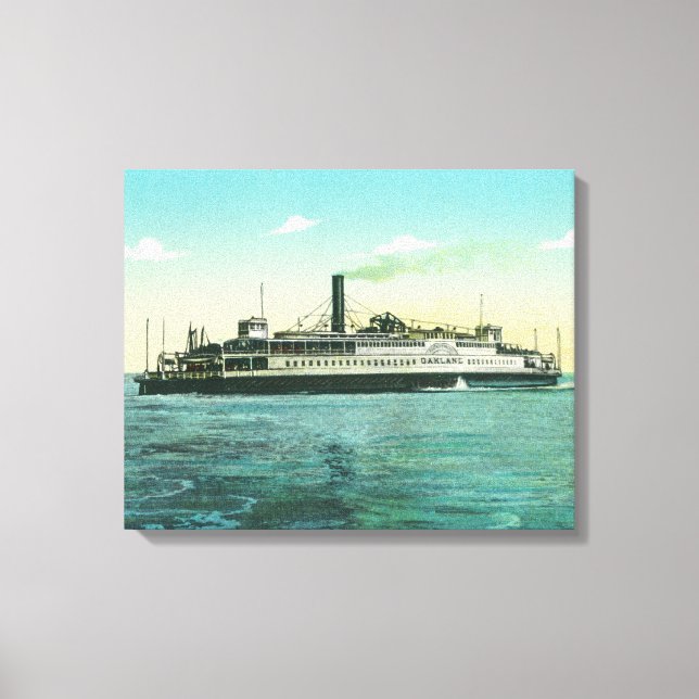 Översikt över Oakland Ferry Canvastryck (Framsida)