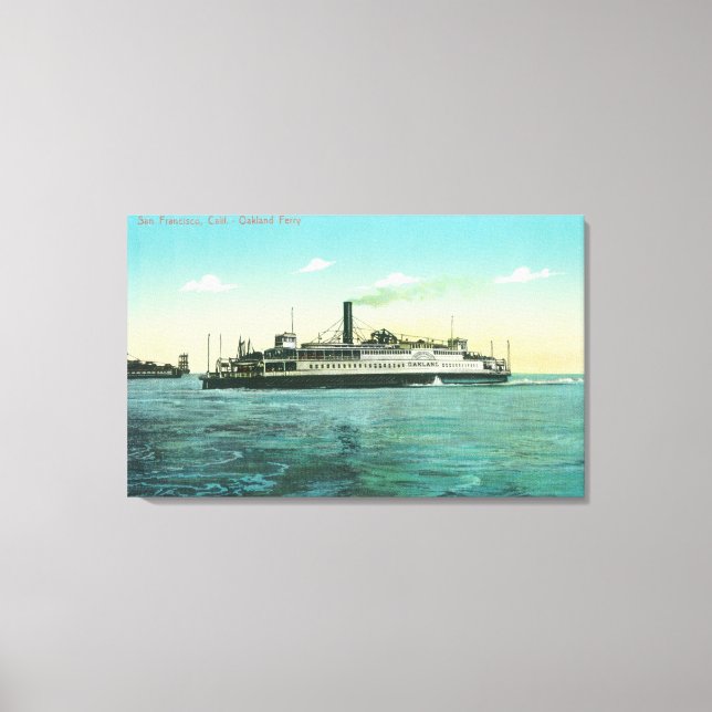 Översikt över Oakland Ferry Canvastryck (Framsida)