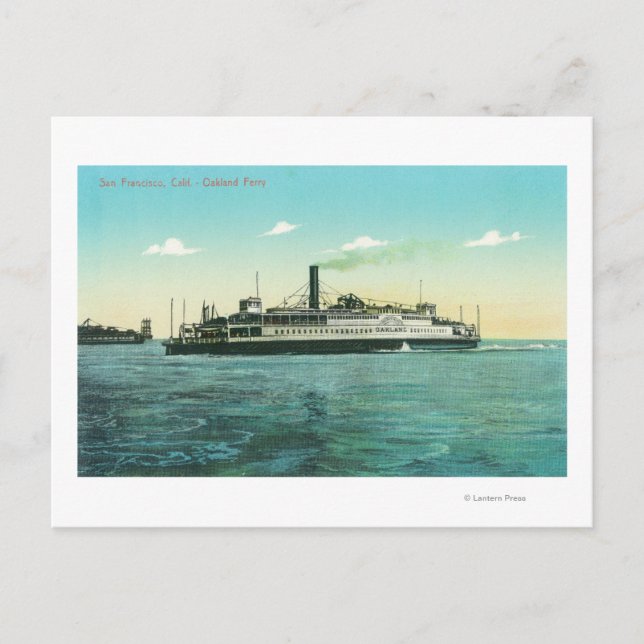 Översikt över Oakland Ferry Vykort (Framsida)