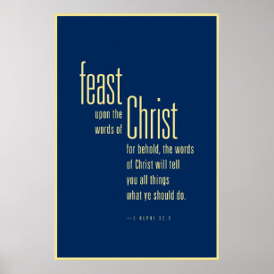 Översikt över orden av Kristus (LDS) Poster