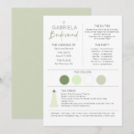 Översiktsinformation och Frieri kortmall