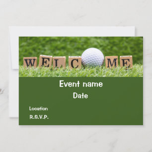 Översiktskort för Golf Välkomstfest Inbjudningar