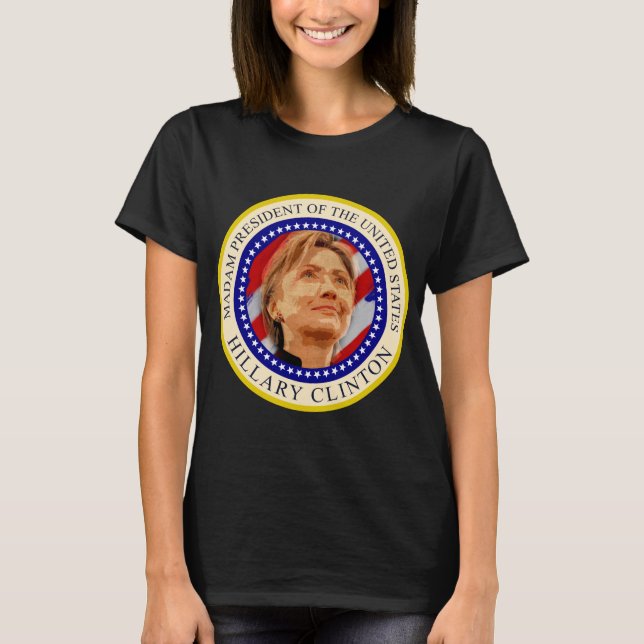ÖversittarepresidentHillary Clinton T-tröja T-shirt (Framsida)